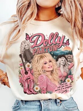 Rip Dolly Parton Comfort Color Music Tee, Southern Band Tee Country Music Lover